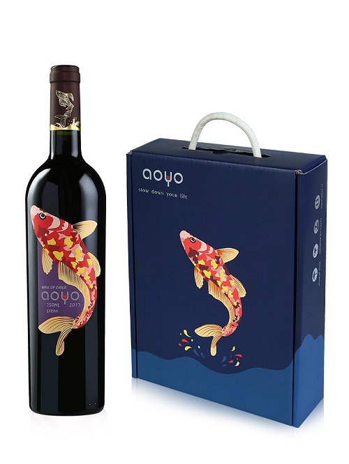 AOYO傲鱼西拉红葡萄酒750mL