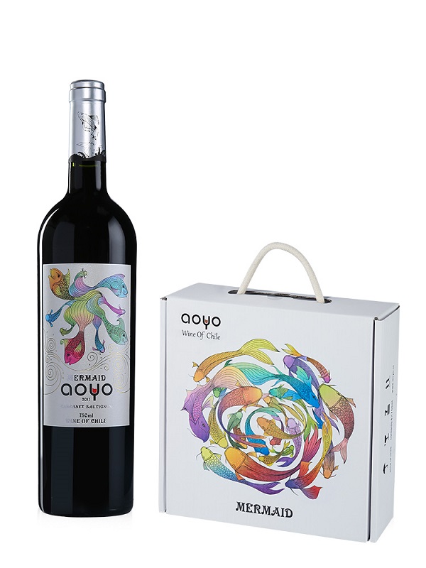 AOYO美人鱼赤霞珠红葡萄酒750mL